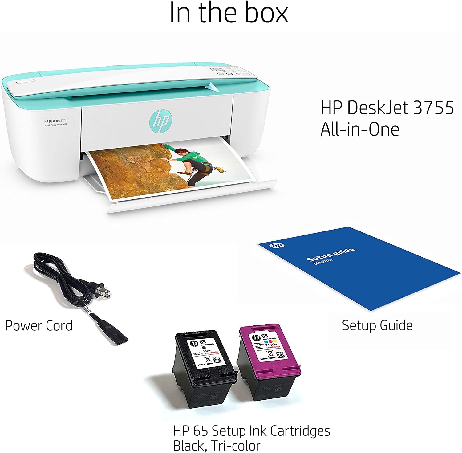NEEGO HP DeskJet Wireless Color Inkjet Printer All-in-One with LCD Display - Print Scan Copy and Mobile Printing Ultra Compact 6 ft Printer Cable - Image 6
